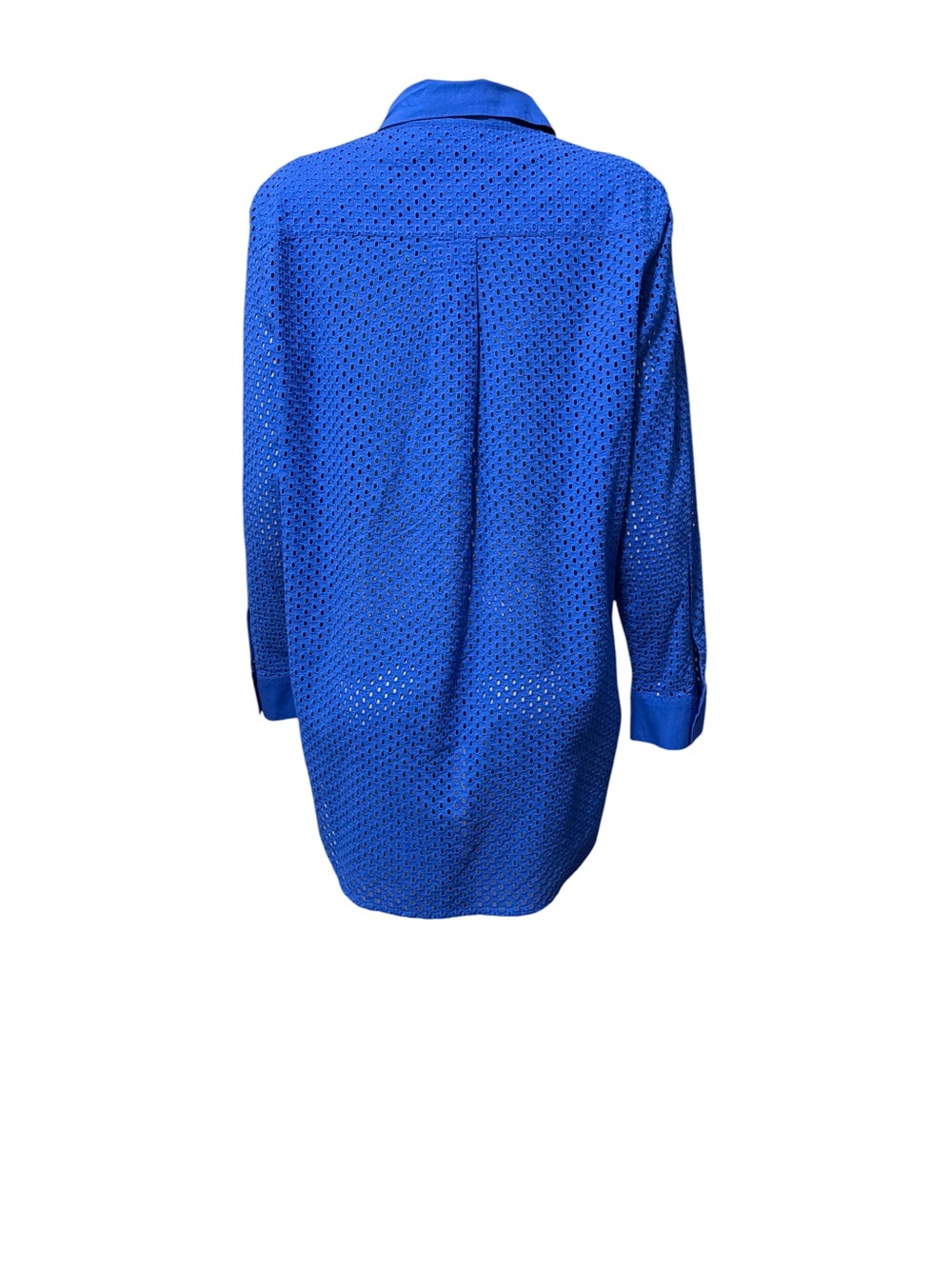 NWT Tommy Bahama Size L Eyelet Cove Boyfriend Shirt Long Sleeves Blue - Picture 6 of 12